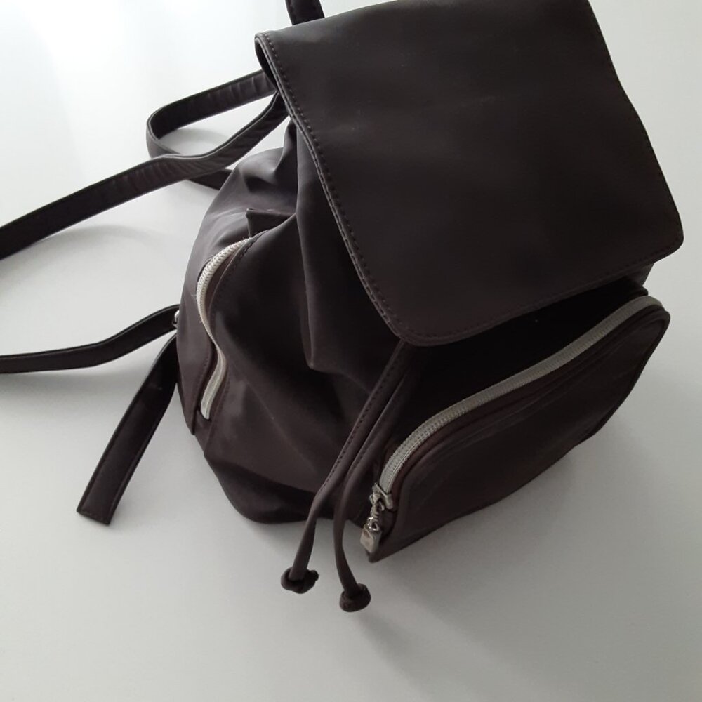 Brown Guess Backpack - Rubberized Surface - image 4